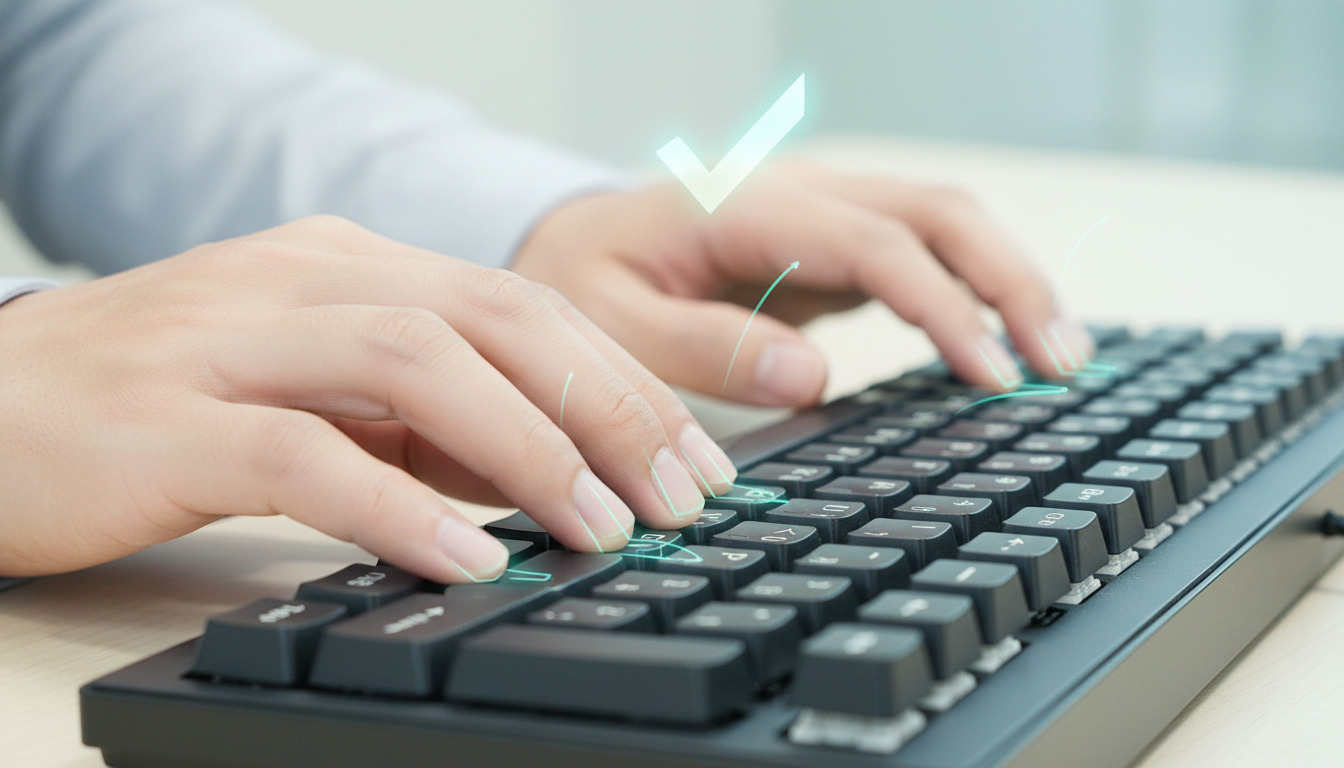 ミスを減らすカギは「正しい指の配置」と「ゆっくり正確な練習」にあります！